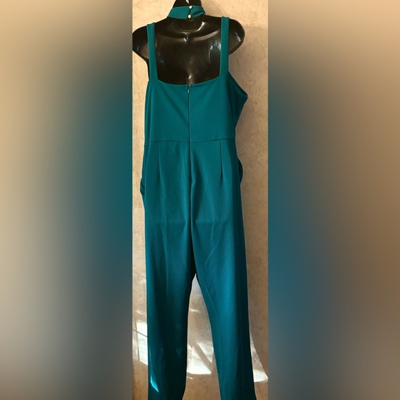 BOLD Elements Teal Sleeveless Jumpsuit - Picture 2 of 5